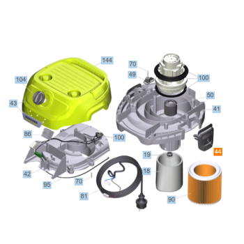 KARCHER WD3 WD 3 zamknięcie zapięcie klapka oryginał 5.628-086.3