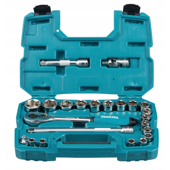 ZESTAW NASADEK + KLUCZ Z GRZECHOTKĄ MAKITA B-65589 23 szt.