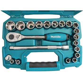 ZESTAW NASADEK + KLUCZ Z GRZECHOTKĄ MAKITA B-65589 23 szt.