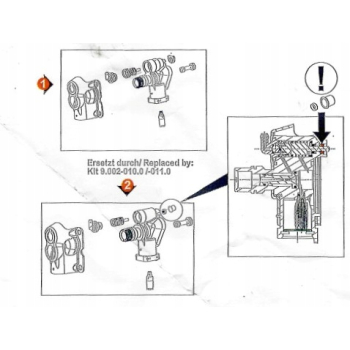 Głowica sterująca pompa Karcher 9.002-011.0 K3 K4 K5