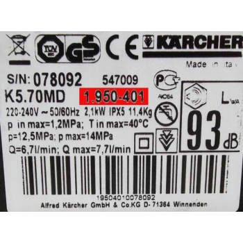 Głowica pompa Karcher K3 K4 K5 zestaw 9.002-010.0