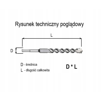 WIERTŁO DO BETONU SDS+ 6x260MM MAKITA B-47357