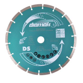 Tarcza diamentowa segmentowa do cięcia betonu 230mm Diamak Makita D-61145