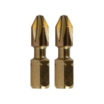 Bity końcówki Makita PZ3 25mm 1/4 2szt Impact Gold