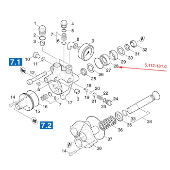 Tuleja na tłoki do myjek Karcher HD HDS 1000 990..